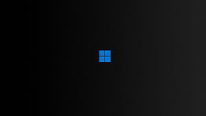 Minimalist Windows 11 Logo on Dark Background Desktop Wallpaper HD wallpaper