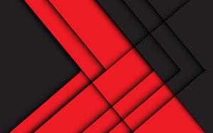 Red and Black Geometric Abstract Wallpaper with Diagonal Layered Shapes HD wallpaper