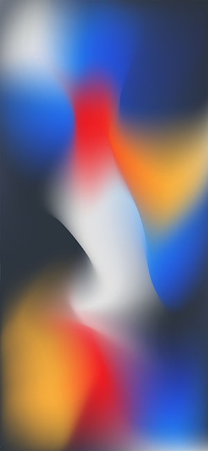 Vibrant Abstract Color Gradient with Soft Blurred Waves of Blue, Red, and Orange HD phone wallpaper