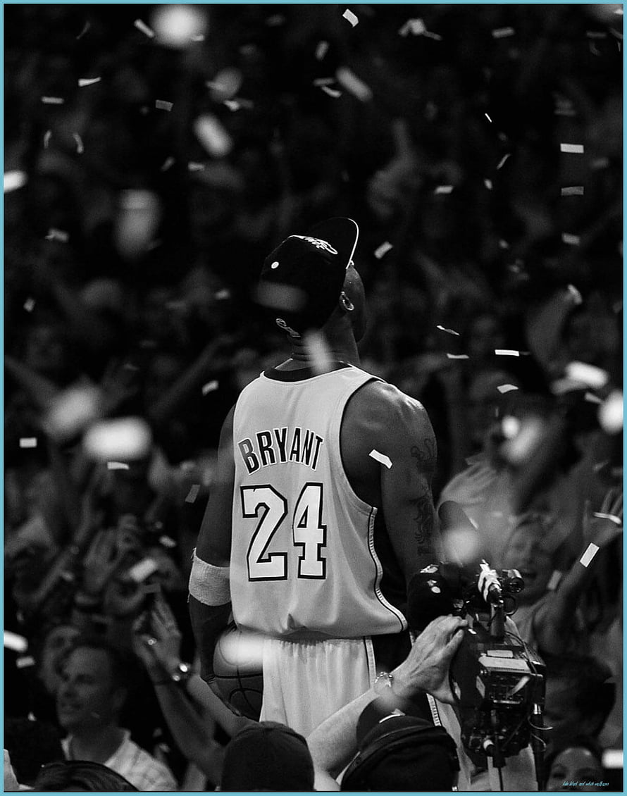 Kobe Bryant in Lakers Jersey 24 Walking Through Confetti During Championship Celebration HD phone wallpaper