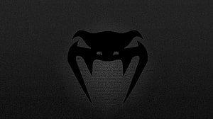 Venum MMA Black Cobra Logo on Dark Textured Background HD wallpaper