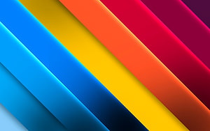 Vibrant Abstract Diagonal Stripes Wallpaper With Blue Yellow Orange And Red Gradient Layers HD wallpaper