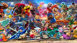 Super Smash Bros Ultimate Character Lineup Featuring Mario, Link, Pikachu, and More HD wallpaper
