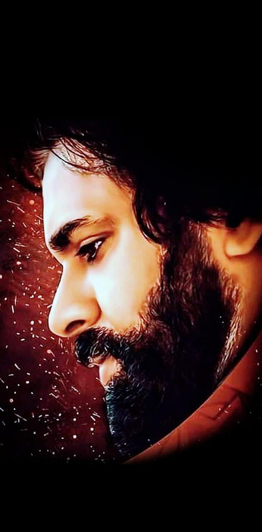 PSPK Power Face Profile Portrait with Dramatic Lighting and Sparkling Background HD phone wallpaper