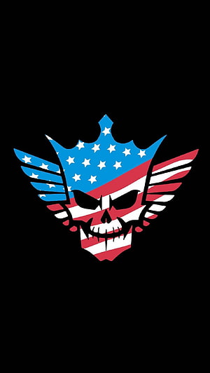American Nightmare Cody Rhodes AEW Wrestling Skull Logo HD phone wallpaper