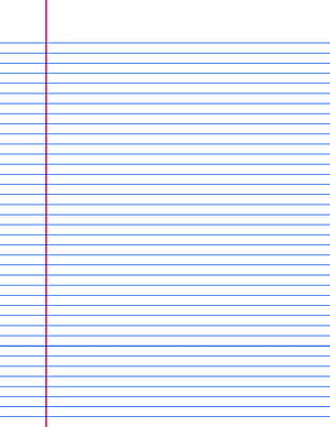 Classic Ruled Notebook Paper with Blue Lines and Red Margin HD phone wallpaper