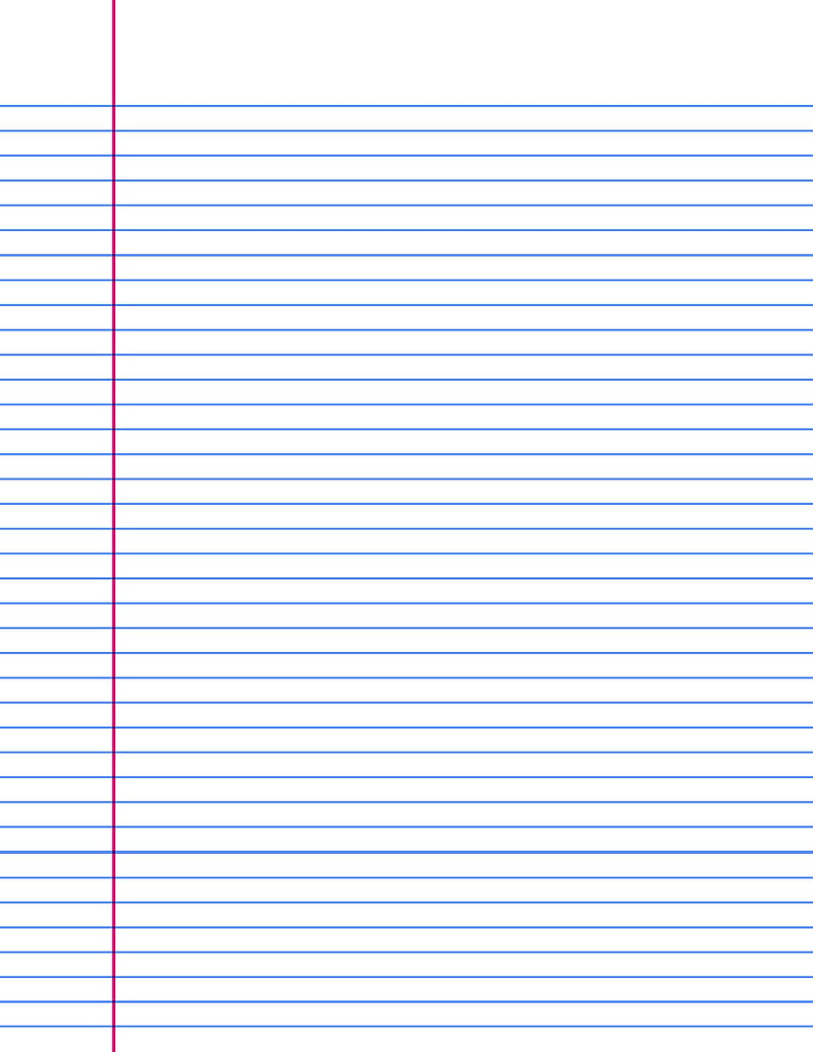 Classic Ruled Notebook Paper with Blue Lines and Red Margin HD phone wallpaper