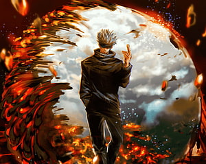 Gojo Satoru Jujutsu Kaisen Anime Character Wallpaper HD wallpaper