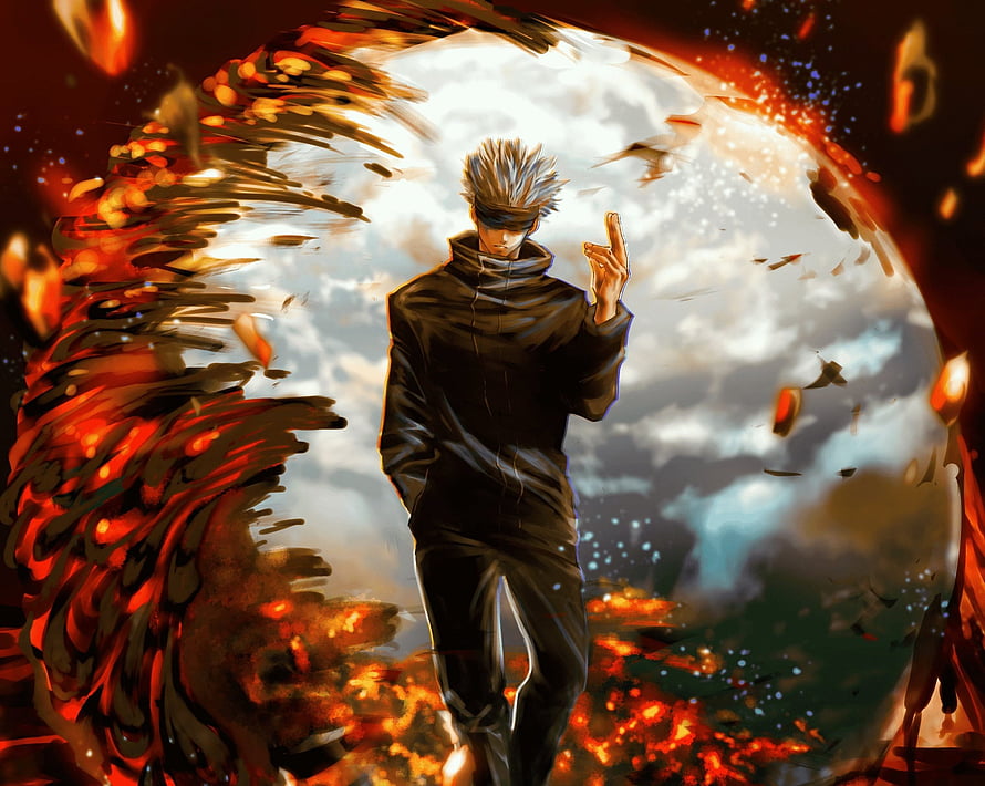 Gojo Satoru Jujutsu Kaisen Anime Character Wallpaper HD wallpaper