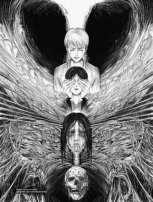 Attack on Titan Founding Titan and The Rumbling Black and White Illustration HD phone wallpaper