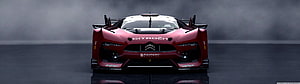 Citroen GT Race Car Front View in Dark Studio Setting HD wallpaper