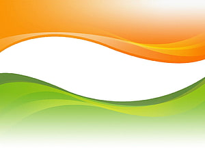 Abstract Orange and Green Wavy Lines Background HD wallpaper