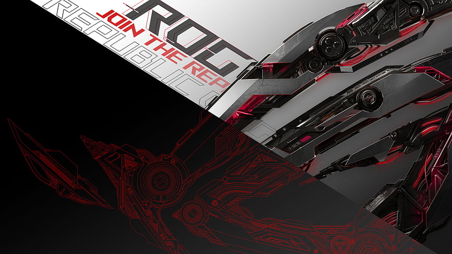 ROG Republic of Gamers Gaming Laptop Red and Black Tech Wallpaper HD wallpaper