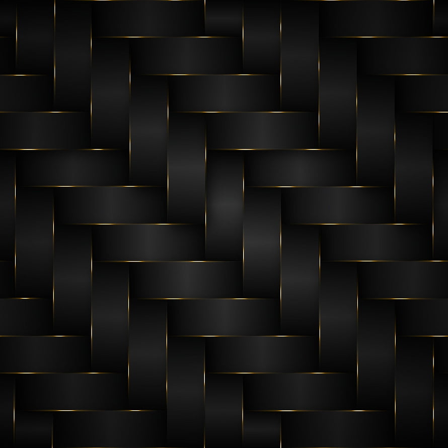 Luxurious Black Woven Texture With Gold Accents For Elegant Design Background HD phone wallpaper