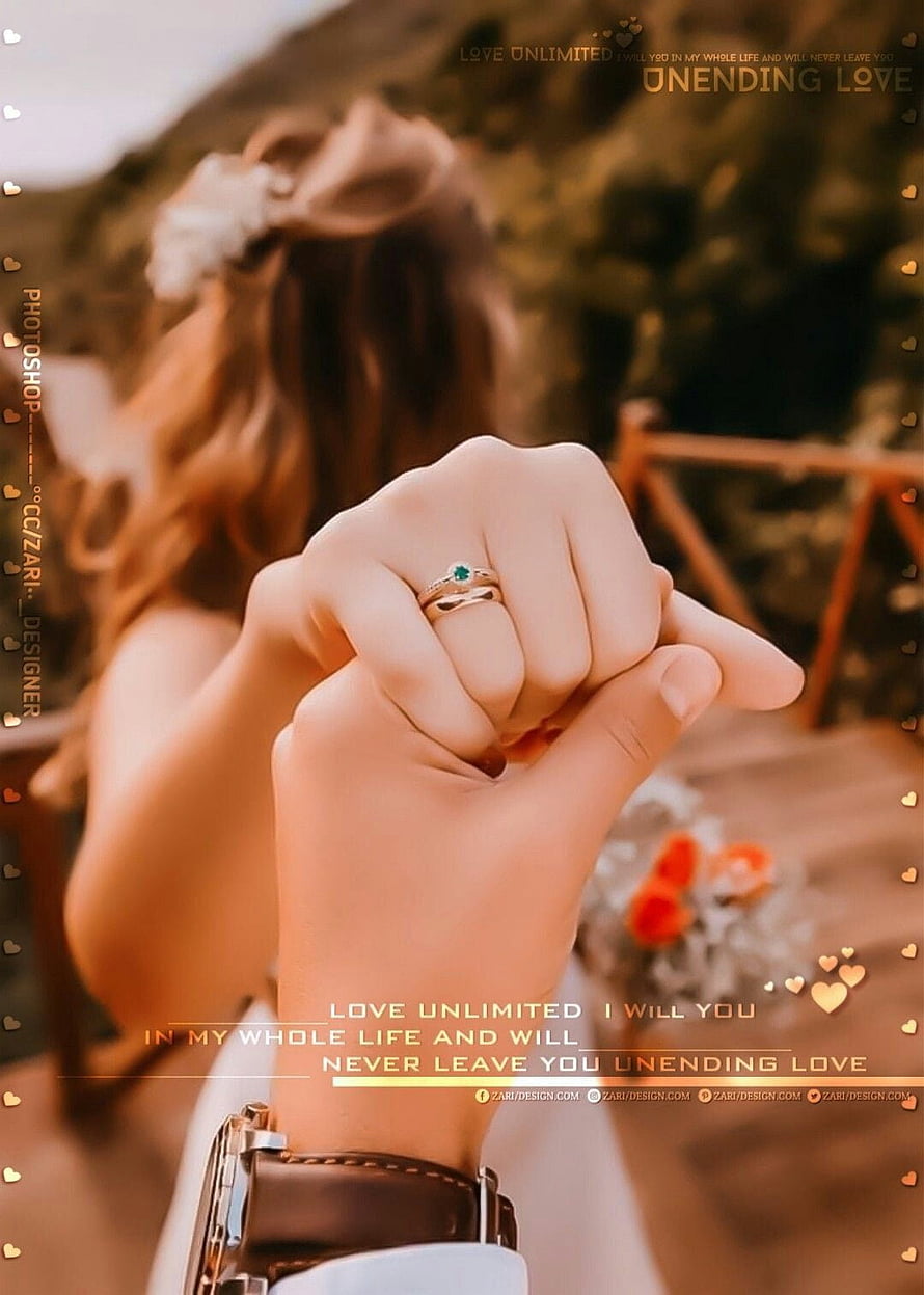 Romantic Couple Holding Hands With Emerald Ring and Leather Watch HD phone wallpaper