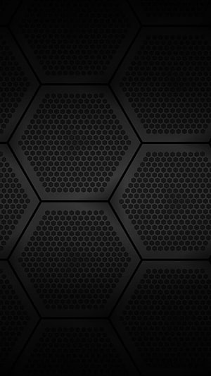 Dark Hexagonal Perforated Metal Pattern with Geometric Abstract Design HD phone wallpaper