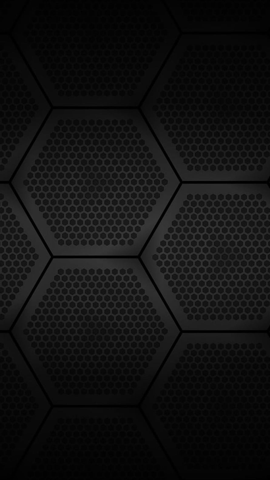 Dark Hexagonal Perforated Metal Pattern with Geometric Abstract Design HD phone wallpaper
