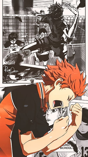 Haikyuu Hinata Shoyo Intense Volleyball Action Manga Panel, ODESSIAN on HAIKYUU. Haikyuu, Haikyuu manga, Haikyuu anime HD phone wallpaper
