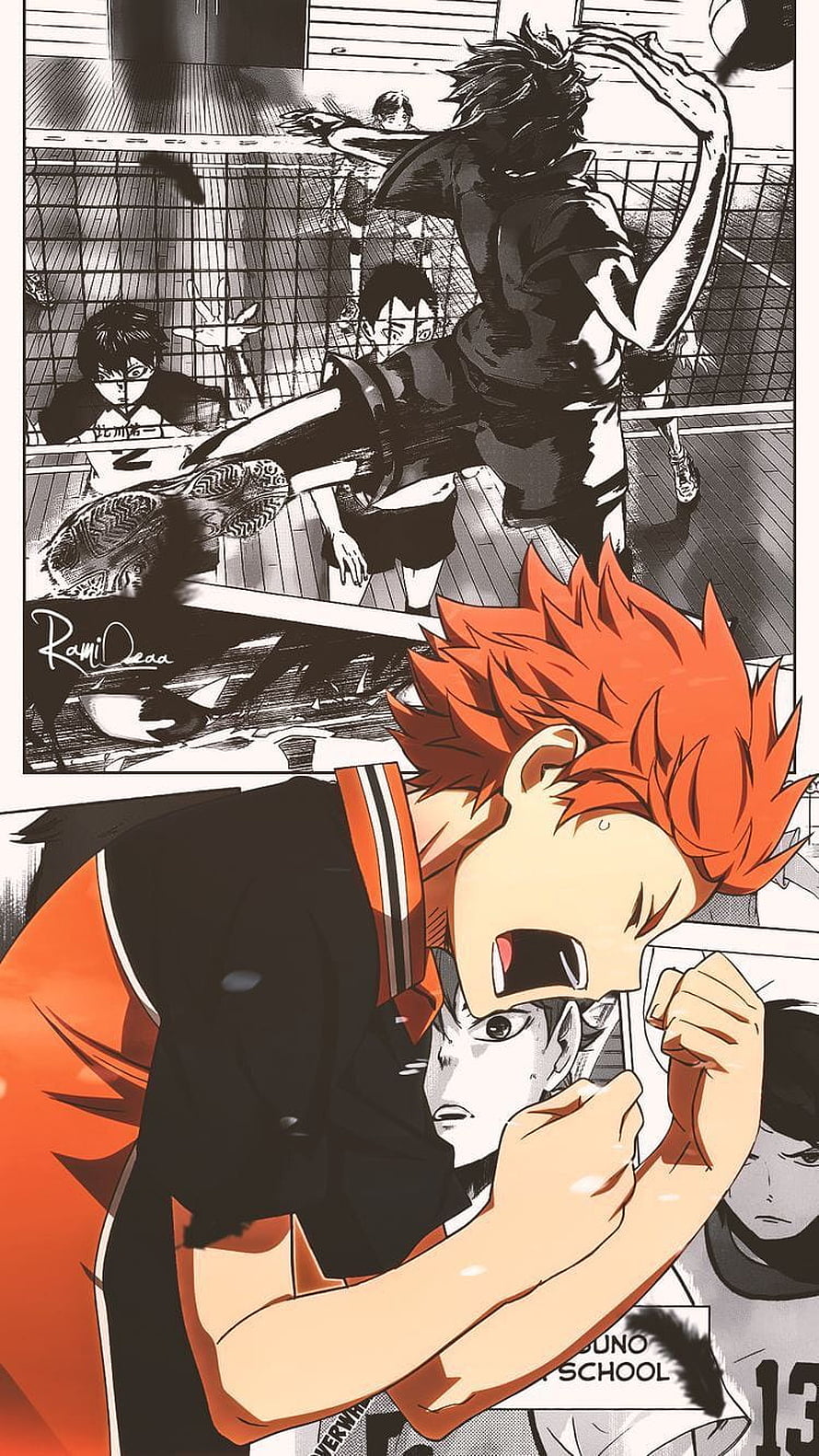 Haikyuu Hinata Shoyo Intense Volleyball Action Manga Panel, ODESSIAN on HAIKYUU. Haikyuu, Haikyuu manga, Haikyuu anime HD phone wallpaper