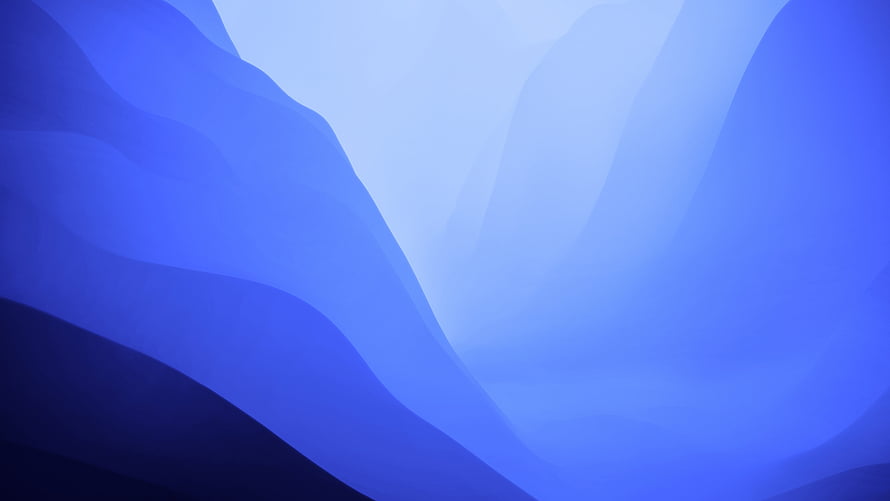 macOS Monterey Default Blue Abstract Wave Wallpaper HD wallpaper