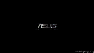 Asus Corporate Logo on Black Background with Tagline HD wallpaper