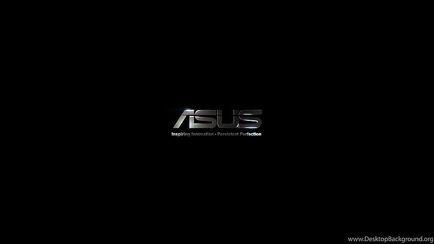 Asus Corporate Logo on Black Background with Tagline HD wallpaper