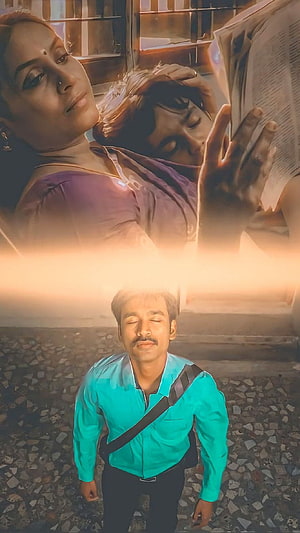 VIP Tamil Movie Still Featuring Danush and Saranya Ponvannan in Emotional Scene HD phone wallpaper