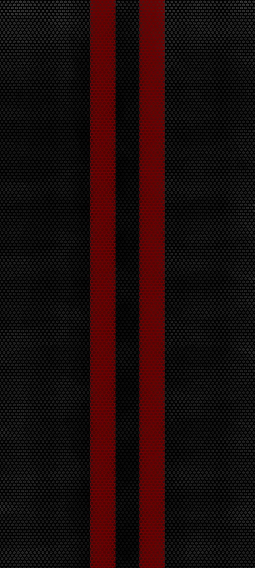 Minimalist Abstract Design Featuring Two Vertical Red Stripes on a Black Dotted Background HD phone wallpaper