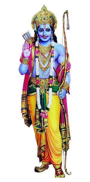 Lord Rama Hindu Deity Wallpaper with Bow and Arrow HD phone wallpaper