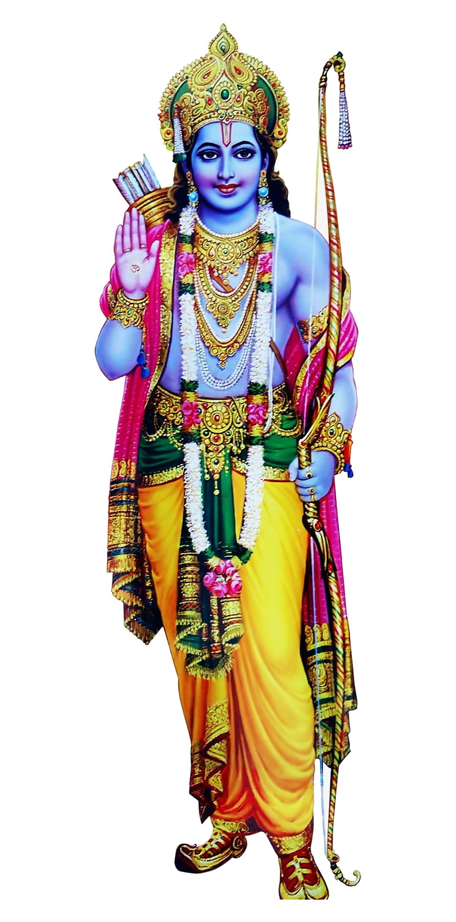 Lord Rama Hindu Deity Wallpaper with Bow and Arrow HD phone wallpaper
