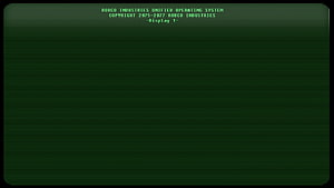 RobCo Industries Unified Operating System Retro Green CRT Monitor Screen HD wallpaper
