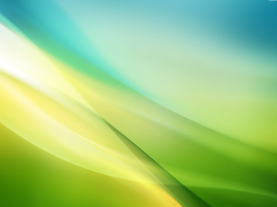 Vibrant Abstract Gradient with Flowing Green, Yellow, and Blue Light Streaks HD wallpaper
