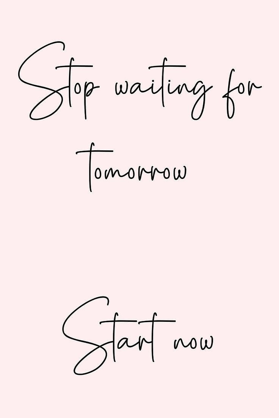 Minimalist Handwritten Calligraphy Quote on Soft Pink Background HD phone wallpaper