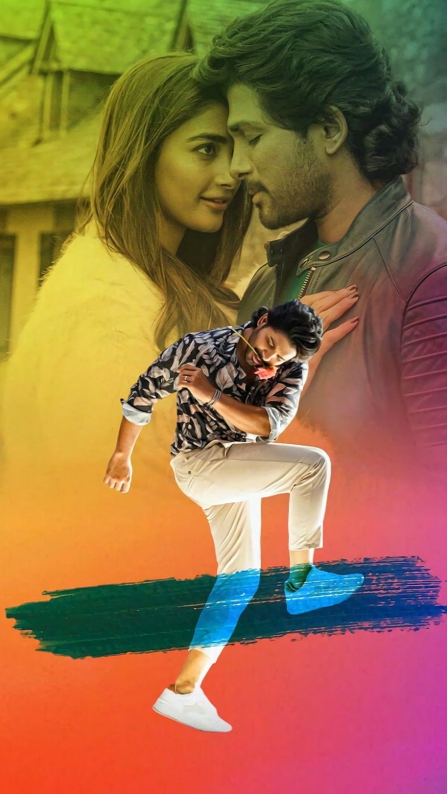 Allu Arjun and Rashmika Mandanna in Pushpa 2 The Rule Movie Poster, Ala vaikuntapuramlo, allu arjun HD phone wallpaper