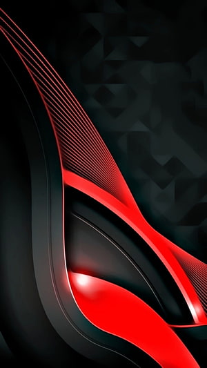 Abstract Red and Black Curved Lines Wallpaper HD phone wallpaper