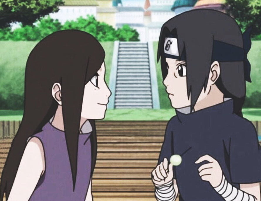 Itachi and Izumi Uchiha Sharing a Quiet Moment in the Naruto Anime Series HD wallpaper