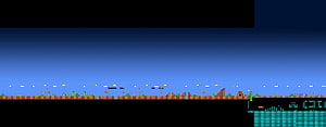Minecraft Panorama Screenshot Featuring Flat Terrain, Trees, and Underground Caves HD wallpaper
