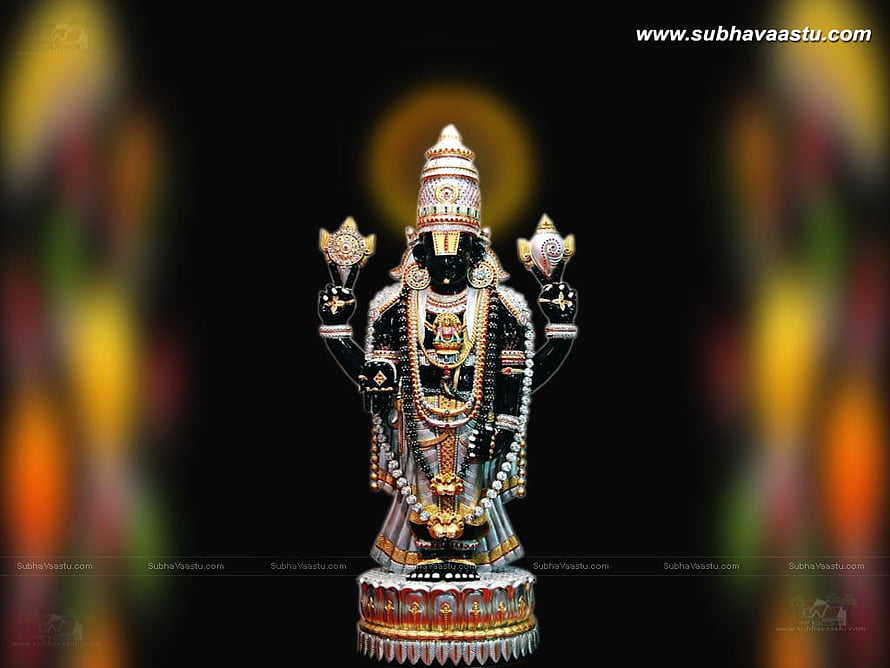 Ornate Black Stone Statue of Lord Ayyappa with Traditional Jewelry and Crown HD wallpaper