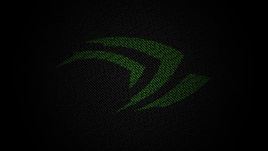 NVIDIA Green Logo on Dark Carbon Fiber Texture Background HD wallpaper