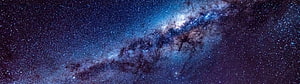 Milky Way Galaxy Core with Dense Star Fields and Dark Dust Lanes in Deep Space HD wallpaper