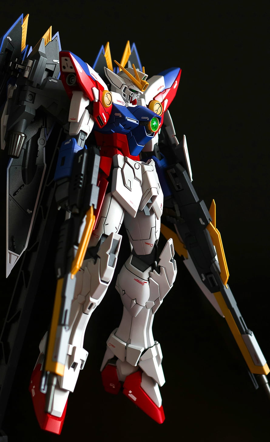 God Gundam Wing Zero EW Model Kit Display with Wing Zero Plus HD phone wallpaper