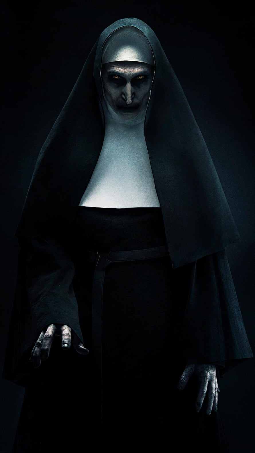 The Nun 2018 Horror Film Character Portrait in Dark Setting HD phone wallpaper