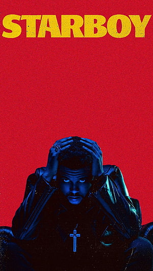 The Weeknd Starboy Album Cover Art Wallpaper HD phone wallpaper