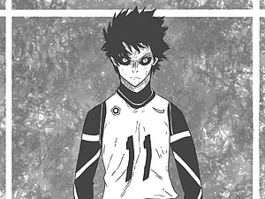 Isagi Yoichi Blue Lock Manga Character Portrait in Number 11 Jersey HD wallpaper