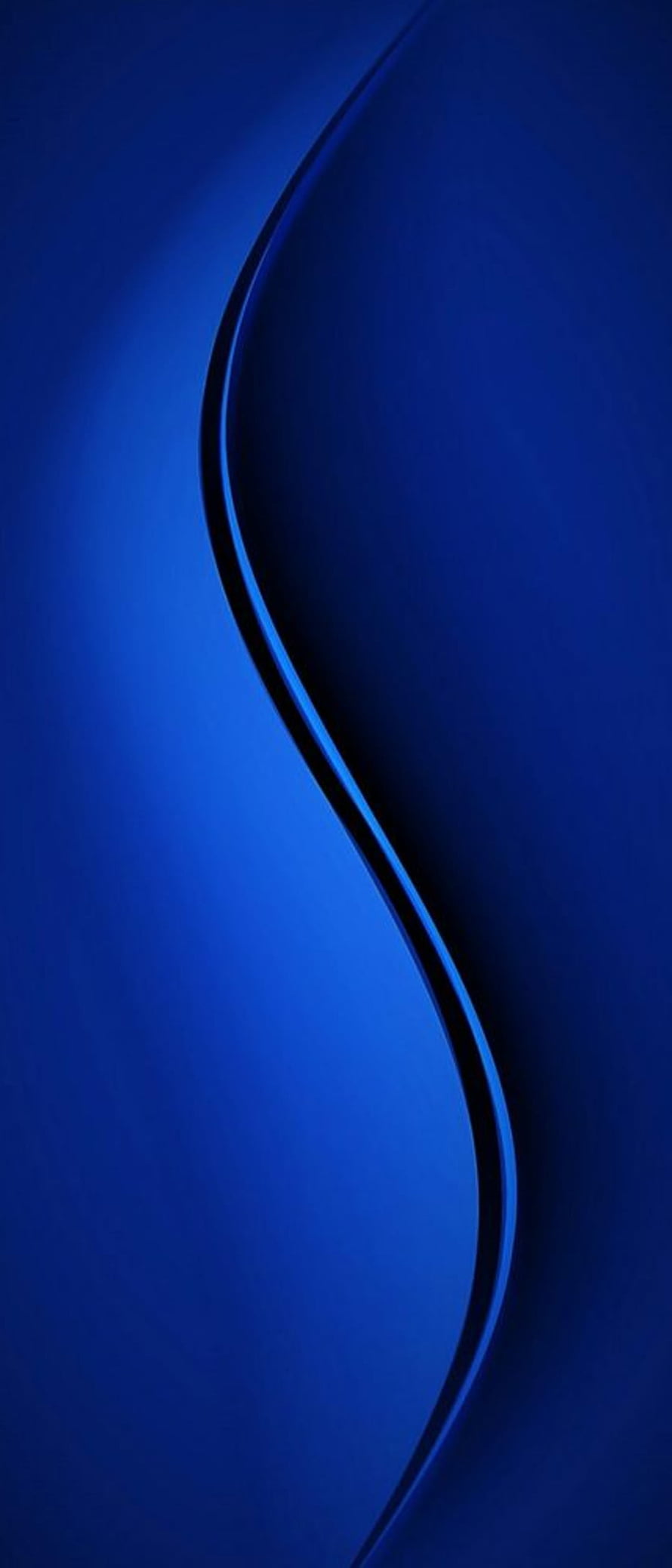 Abstract Blue Curved Wave Wallpaper HD phone wallpaper