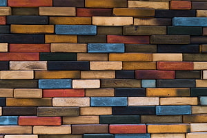 Colorful Wooden Plank Wall Texture Background HD wallpaper