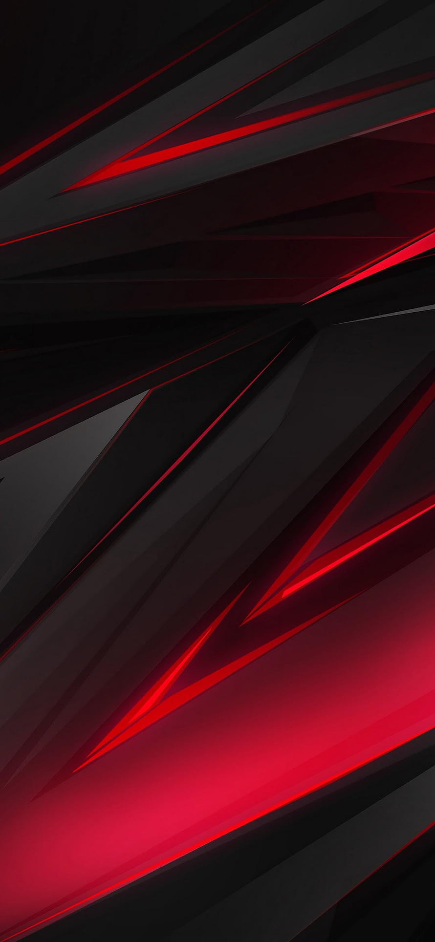 Black Shark Gaming Phone Abstract Red and Black Geometric Wallpaper HD phone wallpaper