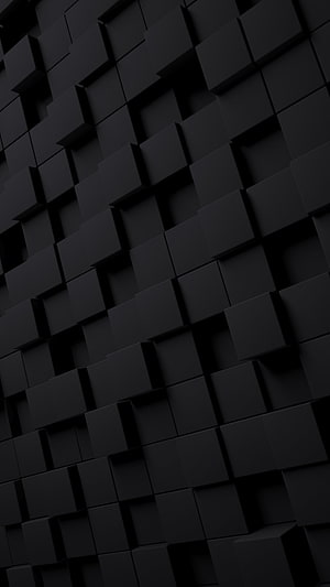 Dark Abstract 3D Geometric Cube Wall Pattern Background HD phone wallpaper