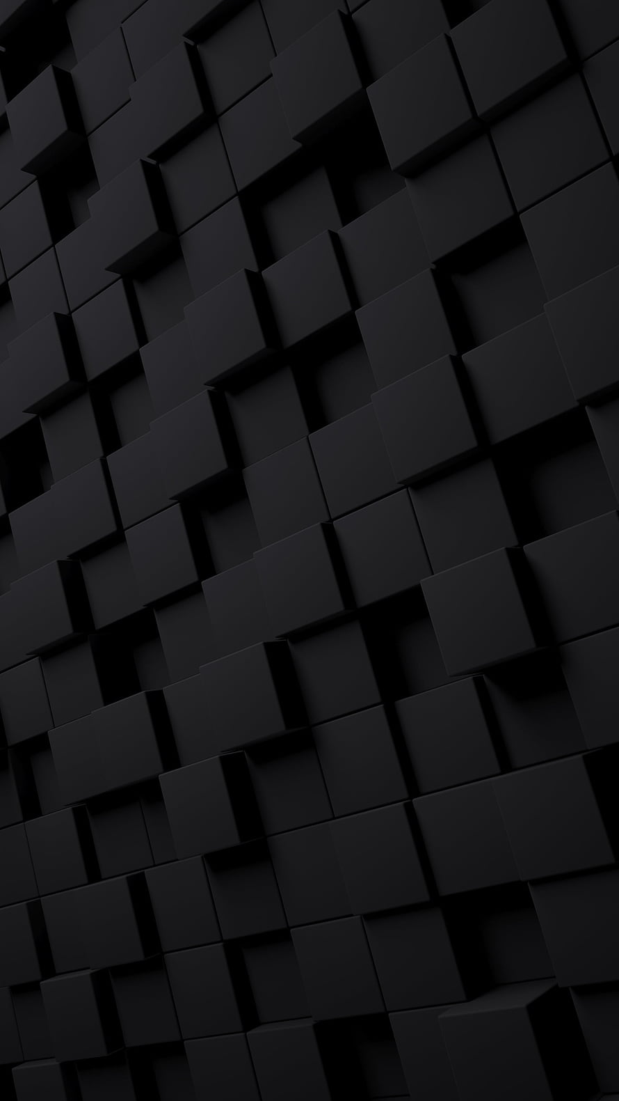 Dark Abstract 3D Geometric Cube Wall Pattern Background HD phone wallpaper
