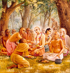 Sri Chaitanya Mahaprabhu Gaura Purnima Appearance Day Traditional Painting HD phone wallpaper
